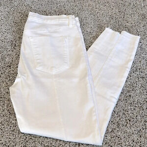 J Brand Midrise Pin Tuck White Jeans, Size 29, never worn